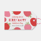 Berry Cute Valentijn Cadeaulabel (Voorkant (Horizontaal))