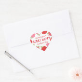 Berry Cute Valentijn Hart Sticker (Envelop)