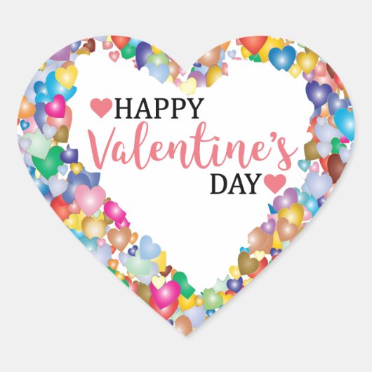 Berry Cute Valentijn Heart Sticker (Voorkant)