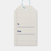 Berry Dankbare Leraar Gift Label Cadeaulabel (Achterkant)