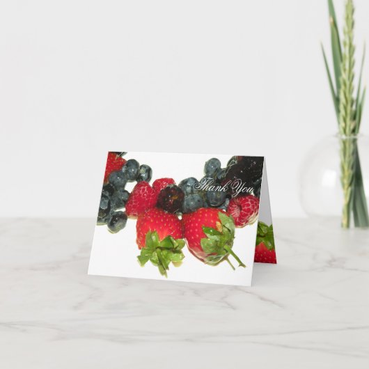 Berry Delight Bedankt Opmerking Kaart (Voorkant)
