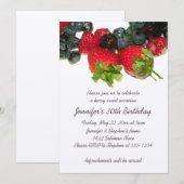 Berry Delight Birthday Uitnodiging (Voorkant / Achterkant)