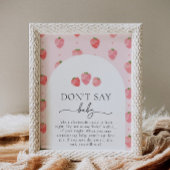 Berry Don't Say Baby Game Sign