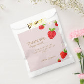 Berry Eerste 1e Aardbei Verjaardag Dank u Bedankzakje (Gezegeld)