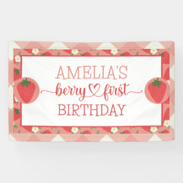 Berry eerste 1e verjaardag banner