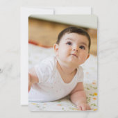 Berry eerste 1e verjaardag foto uitnodiging (Achterkant)