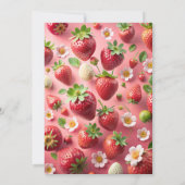 Berry eerste 1e verjaardag Modern Kaart (Achterkant)