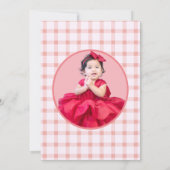 Berry eerste 1e verjaardag Uitnodiging (Achterkant)