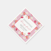 Berry Eerste 1e Verjaardagspapier Bord Servet (Hoek)