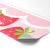 Berry Eerste aardbei 1e verjaardag 24x36 Welkom Poster (Hoek)