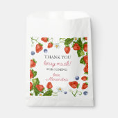 Berry Eerste Aardbei 1e Verjaardagsfeestje Favor Bedankzakje (Voorkant)