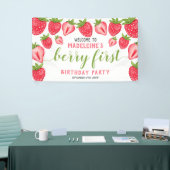 Berry Eerste Aardbei 1e verjaardagsfeestje Welkom Spandoek (Beurs)