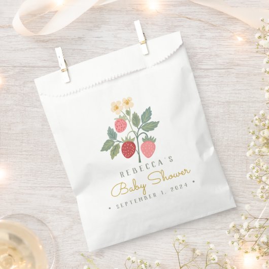 Berry Eerste Aardbei Boeket Bedankzakje (Geknipt)