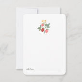 Berry Eerste Aardbei Boeket Geboorte Tijd Capsule Bedankkaart (Voorkant)