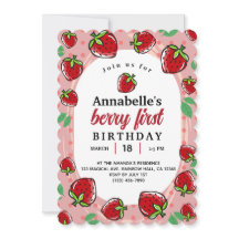 Berry eerste aardbei eerste verjaardag meisjes fee