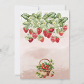 Berry Eerste Aardbei en Beer Verjaardag Kaart (Achterkant)