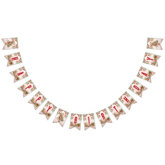 Berry Eerste Aardbei en Beer Verjaardag Vlaggetjes (Alle)