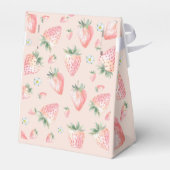 Berry eerste aardbei kinderen verjaardag bedankdoosjes (Achterkant)