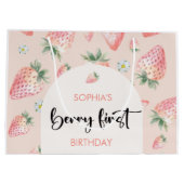 Berry eerste aardbei kinderen verjaardag groot cadeauzakje (Achterkant)