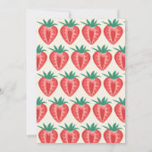 Berry eerste aardbei kinderen verjaardag kaart (Achterkant)