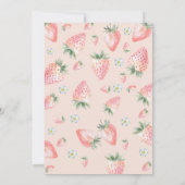 Berry eerste aardbei kinderen verjaardag kaart (Achterkant)