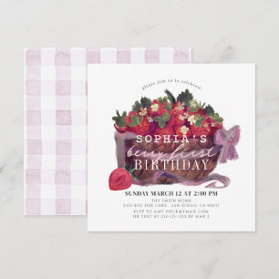 Berry Eerste Aardbei Mand Meisje 1e Verjaardag Kaart