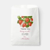 Berry Eerste Aardbei Zomer 1e Verjaardag Favor Bedankzakje (Voorkant)