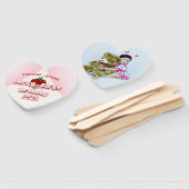 Berry Eerste aardbeien 1e verjaardag Handwaaier (Niet-gemonteerd)