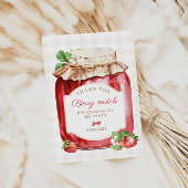 Berry Eerste Aardbeien Jam 1e Verjaardagsfeest Bedankkaart
