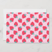 Berry eerste aardbeienfoto 1e verjaardagsfeestje kaart (Achterkant)