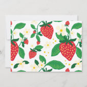 Berry eerste aardbeienfoto verjaardag kaart (Achterkant)