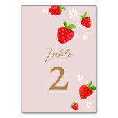 Berry eerste aardbeienverjaardag kaart (Achterkant)
