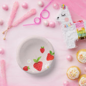 Berry eerste aardbeienverjaardag papieren kommen (Feest)