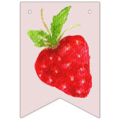 Berry eerste aardbeienverjaardag vlaggetjes (Derde vlag)