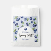 Berry eerste blauwe bessen kinderen verjaardag bedankzakje (Voorkant)