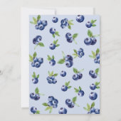 Berry eerste blauwe bessen kinderen verjaardag kaart (Achterkant)