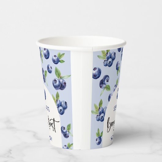 Berry eerste blauwe bessen kinderen verjaardag papieren bekers (Rechts)