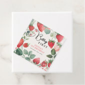 Berry Eerste Bloemen 1e Verjaardag Bedankjes Labels (In situ)