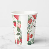 Berry Eerste Bloemen 1e Verjaardag Papieren Bekers (Links)