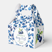 Berry eerste Blueberry 1e verjaardagsfeestje Bedankdoosjes (Achterkant)