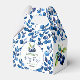 Berry eerste Blueberry 1e verjaardagsfeestje Bedankdoosjes