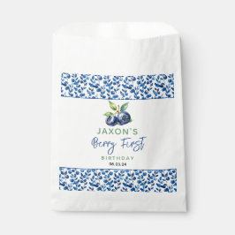 Berry eerste Blueberry 1e verjaardagsfeestje Bedankzakje