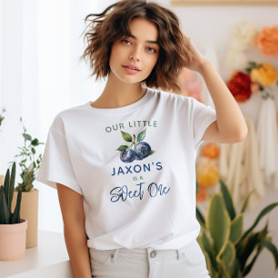 Berry eerste Blueberry 1e verjaardagsfeestje T-shirt