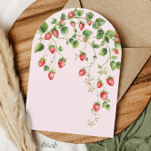 Berry eerste Boho Chic foto 1e verjaardagsfeestje Kaart