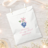 Berry Eerste bosbessen Coquette verjaardag Pink Bo Bedankzakje (Geknipt)