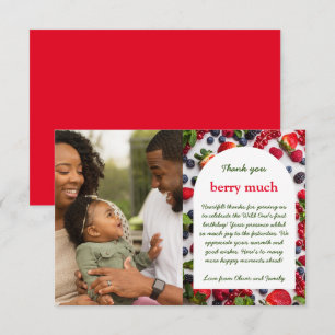 Berry eerste foto bedankkaart