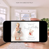 Berry eerste foto overlay 1e verjaardag kaart