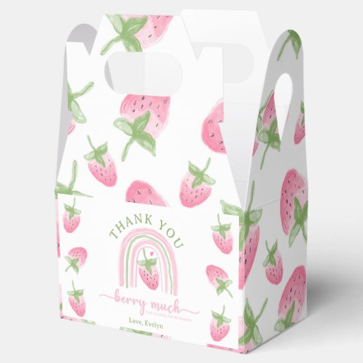 Berry eerste meisje 1e verjaardag bedankdoosjes (Geopend)