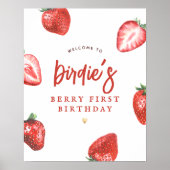 Berry Eerste Meisje Eerste Verjaardagsfeestje Welk Poster (Voorkant)