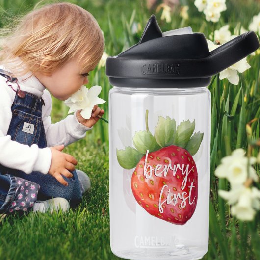 Berry Eerste Schattigee Aardbei 1e Verjaardagsfees Waterfles